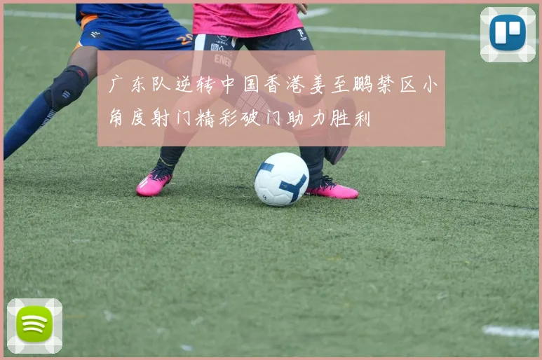 广东队逆转中国香港姜至鹏禁区小角度射门精彩破门助力胜利